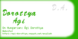 dorottya agi business card